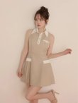 ベージュ　モデル：ゆめ　身長：160cm　着用サイズ：Sサイズ