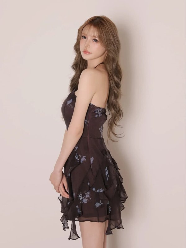 ダークプラム　モデル：咲希　身長：164cm　着用サイズ：Sサイズ