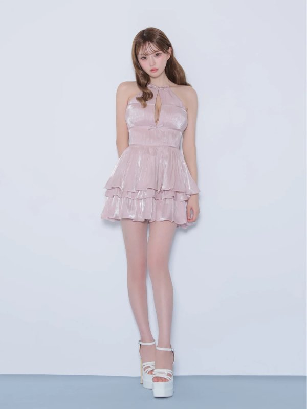 ピンク　モデル：いおり　身長：161cm　着用サイズ：Sサイズ