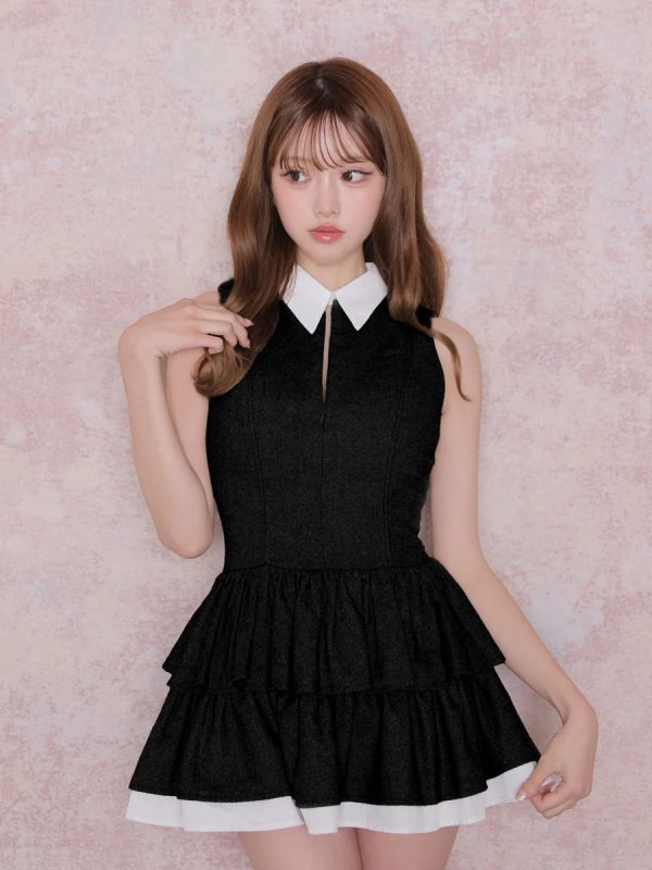 ブラック　モデル：いおり　身長：161cm　着用サイズ：Sサイズ