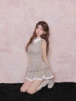 ベージュ　モデル：まりん　身長：164cm　着用サイズ：Sサイズ
