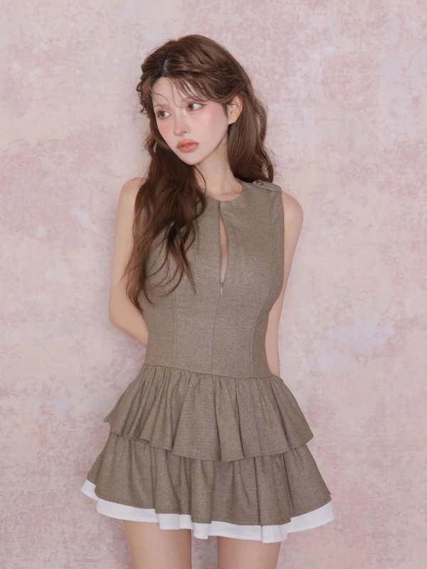 ブラウン　モデル：まりん　身長：164cm　着用サイズ：Sサイズ