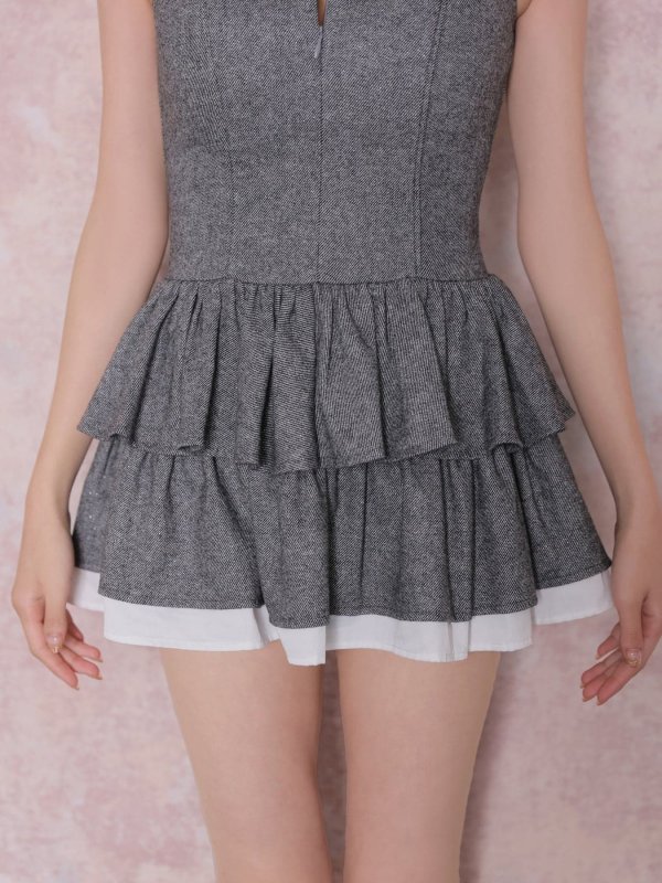 グレー　モデル：いおり　身長：161cm　着用サイズ：Sサイズ