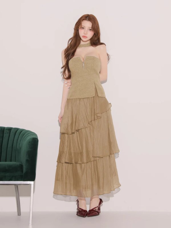 ベージュブラウン　モデル：ももか　身長：156cm　着用サイズ：Sサイズ