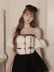 アイボリーxブラック　モデル：まみ　身長：161cm　着用サイズ：Sサイズ