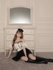 アイボリーxブラック　モデル：まみ　身長：161cm　着用サイズ：Sサイズ