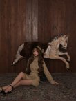 ベージュ　モデル：れみれみ　身長：163cm　着用サイズ：Fサイズ