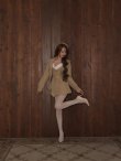 ベージュ　モデル：れみれみ　身長：163cm　着用サイズ：Sサイズ