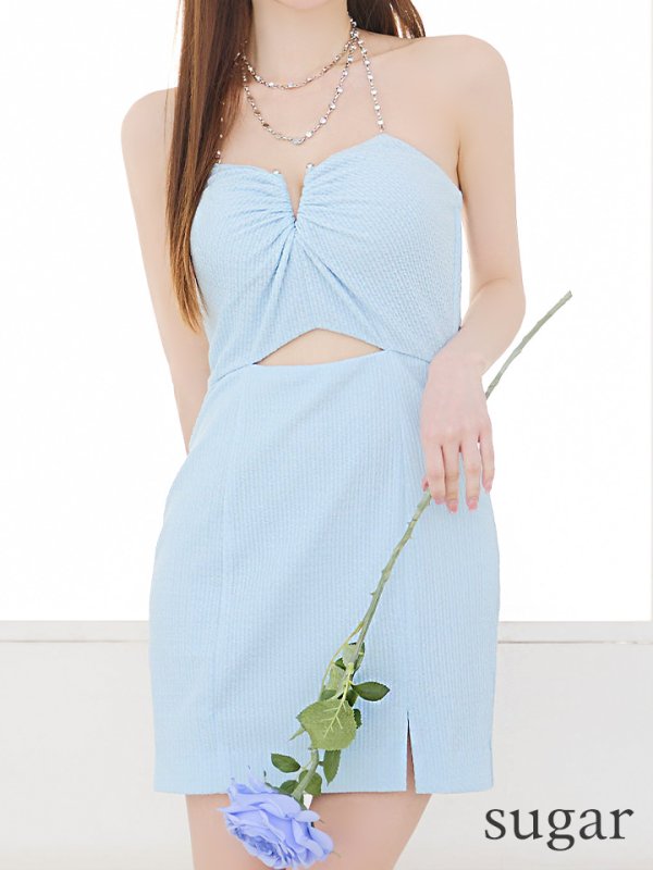 ブルー  モデル:ゆめ 身長:160cm 着用サイズ:Sサイズ