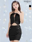 ブラック モデル：如月れい　身長：156cm　着用サイズ：Sサイズ