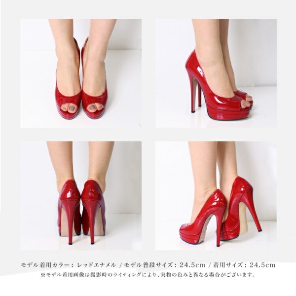 画像19: 【COMEX】 6color/ 14cmヒール/ オープントゥパンプス[OF02] (19)
