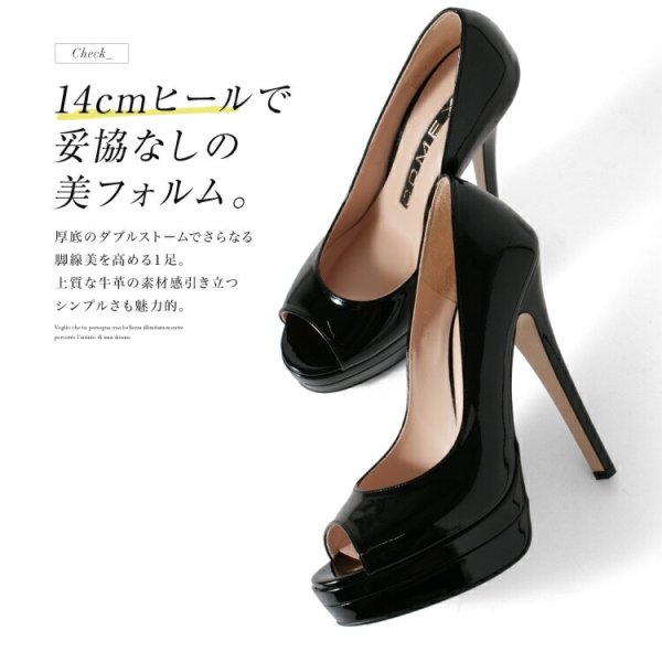画像14: 【COMEX】 6color/ 14cmヒール/ オープントゥパンプス[OF02] (14)