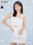 ホワイト モデル：如月れい　身長：156cm　着用サイズ：Sサイズ