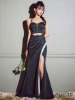 ブラック　モデル：まおちゃる　身長：158cm　着用サイズ：Mサイズ