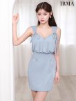 ブルー モデル：ももか　身長：156cm　着用サイズ：XSサイズ