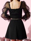 ブラック モデル：まりん　身長：164cm　着用サイズ：Sサイズ