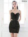 ブラックストライプ　モデル：まおちゃる　身長：158cm　着用サイズ：Sサイズ