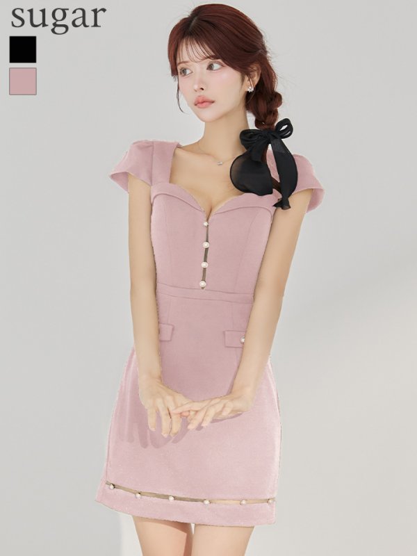 ローズピンク モデル:まりん 身長:164cm 着用サイズ:Sサイズ