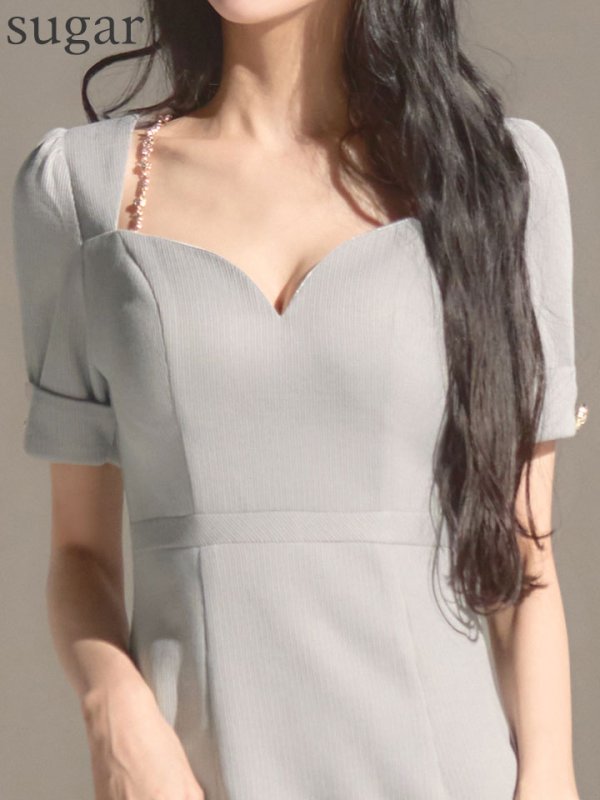 グレー モデル：まおちゃる　身長：158cm　着用サイズ：Sサイズ