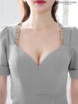 グレー　モデル：ゆめ　身長：160cm　着用サイズ：Sサイズ