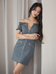 グレー　モデル：まおちゃる　身長：158cm　着用サイズ：Sサイズ