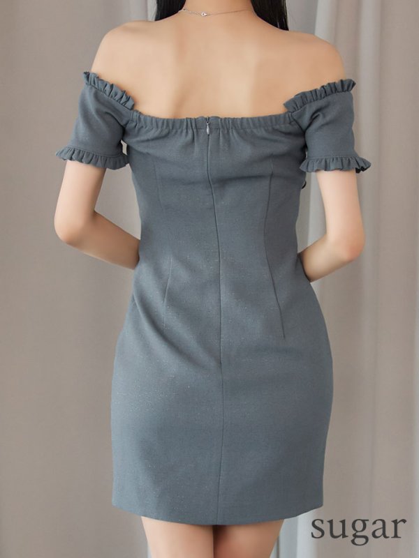 グレー　モデル：まおちゃる　身長：158cm　着用サイズ：Sサイズ