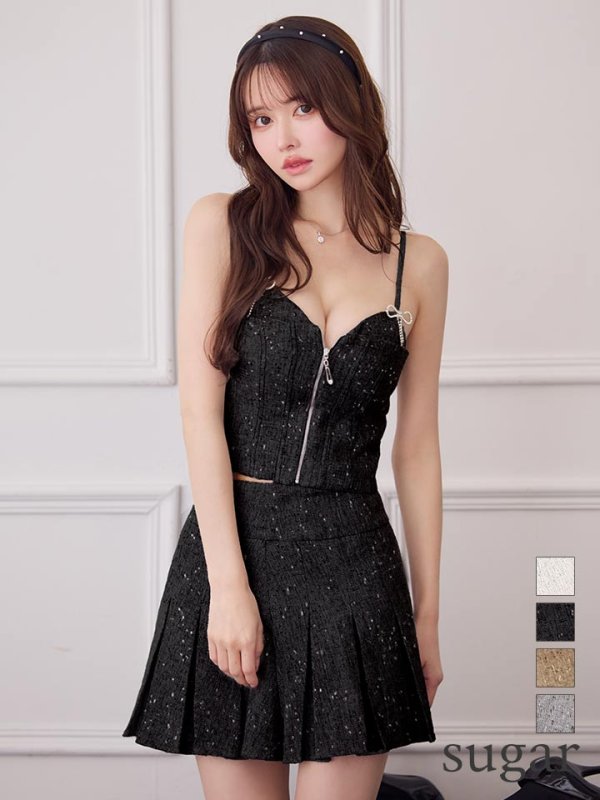 ブラック モデル：ゆめ　身長：160cm　着用サイズ：Sサイズ