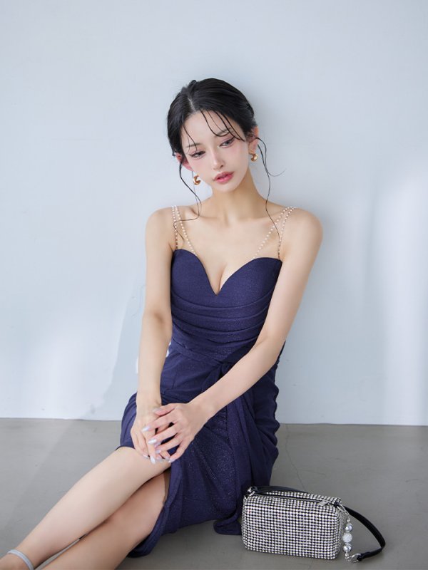 パープルネイビー モデル：まおちゃる　身長：158cm:Sサイズ