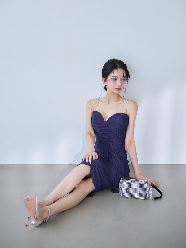 パープルネイビー モデル：まおちゃる　身長：158cm:Sサイズ