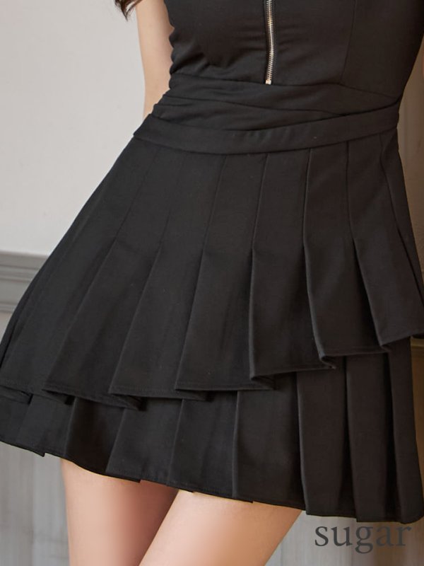 ブラック モデル：ゆめ　身長：160cm　着用サイズ：Sサイズ