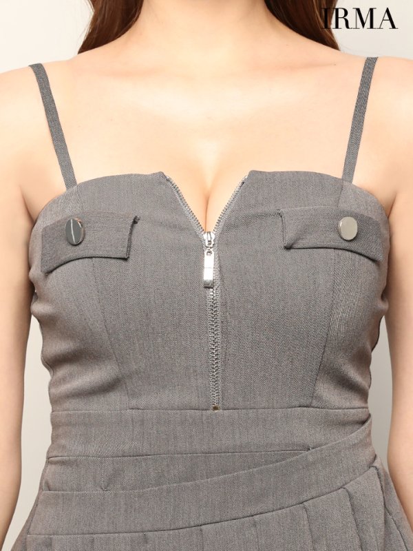 グレー　モデル：あみ　身長：163cm　着用サイズ：Sサイズ