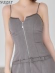 グレー　モデル：れみれみ　身長：163cm　着用サイズ：Sサイズ