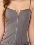 グレー　モデル：るりぴ　身長：165cm　着用サイズ：Sサイズ