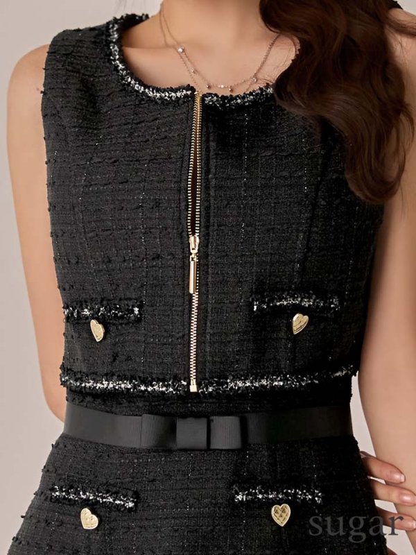 ブラック　モデル：ももか　身長：156cm　着用サイズ：Sサイズ