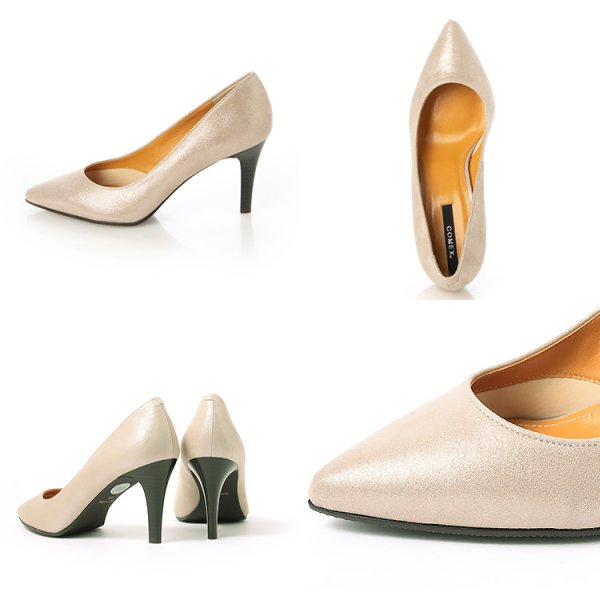 画像8: 【COMEX】 3color/ 8cmヒール/ 本革/ ラメ/ アーモンドトゥ/ ハイヒール/ パンプス[OF02JH] (8)