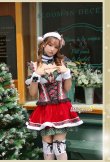 画像2: 【即日発送】【クリスマスコスプレ7点セット】【Malymoon/マリームーン】ドットチェックサンタクロース【フリーサイズ/1カラー】[YMT] (2)
