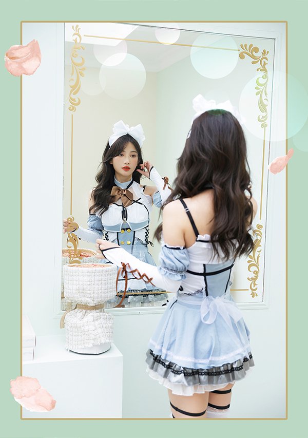 画像7: 【即日発送】プリンセスメイド【マリームーン】【ハロウィンコスプレ8点セット】【フリーサイズ/2カラー】[HC03] (7)