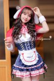 画像5: 【即日発送】うさ耳赤ずきん【マリームーン】【ハロウィンコスプレ6点セット】【フリーサイズ/1カラー】[YMT] (5)