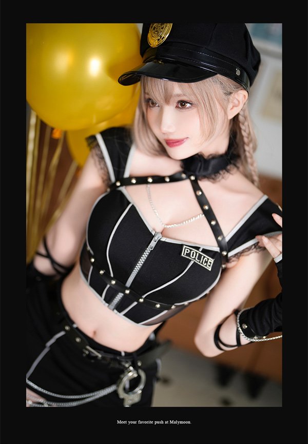 画像5: 【即日発送】シークレットポリス【マリームーン】【ハロウィンコスプレ11点セット】【フリーサイズ/1カラー】[HC03] (5)