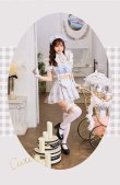 画像6: 【即日発送】千鳥柄クラシカルレディメイド【マリームーン】【ハロウィンコスプレ8点セット】【フリーサイズ/2カラー】[YMT] (6)