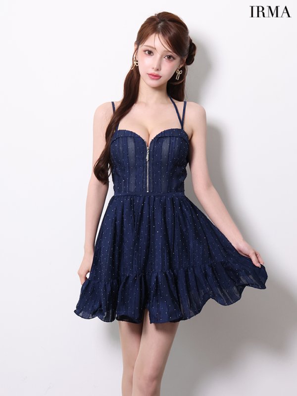 ネイビー　モデル：ももか　身長：156cm　着用サイズ：XSサイズ