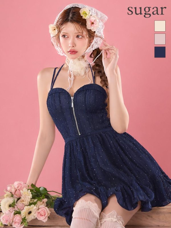 ネイビー　モデル：まりん　身長：164cm　着用サイズ：Sサイズ