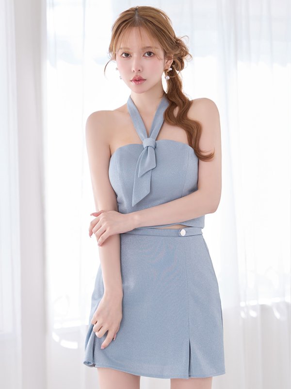 ブルーグレー　モデル：ゆめ　身長：160cm　着用サイズ：Sサイズ