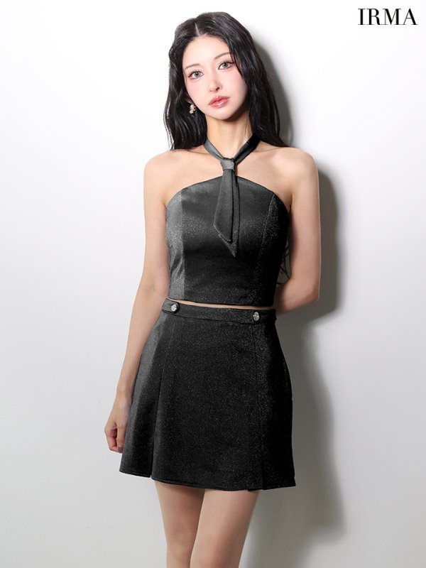 ブラック　モデル：まおちゃる　身長：158cm　着用サイズ：Sサイズ