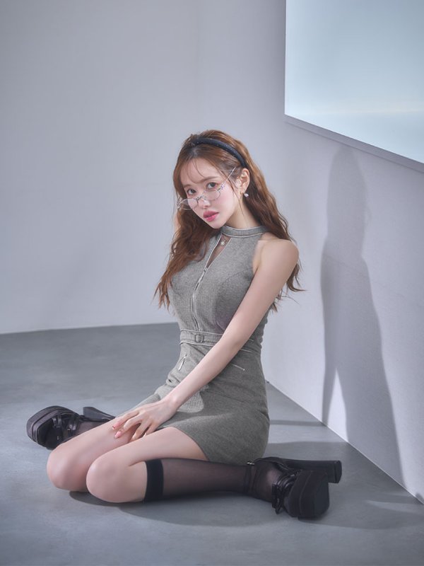 グレー　モデル：ゆめ　身長：160cm　着用サイズ：Sサイズ