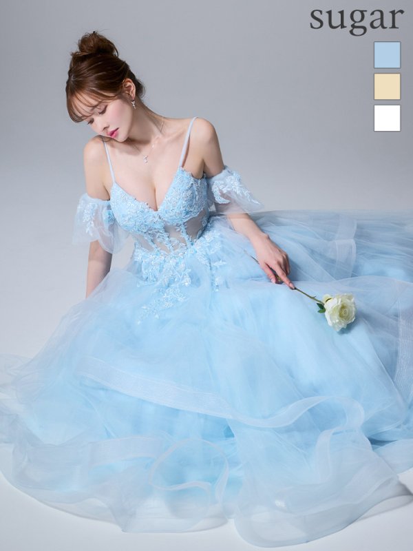 ブルー　モデル：ゆめ　身長：160cm　着用サイズ：Sサイズ