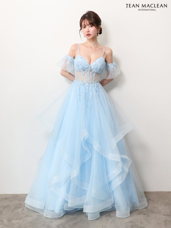 ブルー　モデル：ゆめ　身長：160cm　着用サイズ：Mサイズ