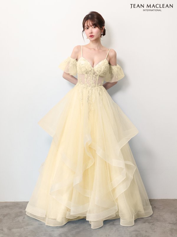 イエロー　モデル：ゆめ　身長：160cm　着用サイズ：Mサイズ