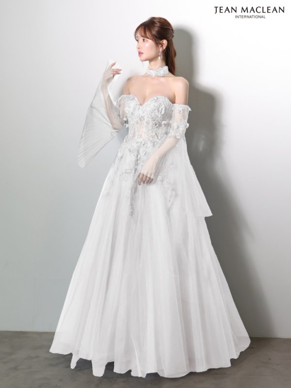 ホワイト　モデル：ゆめ　身長：160cm　着用サイズ：Mサイズ