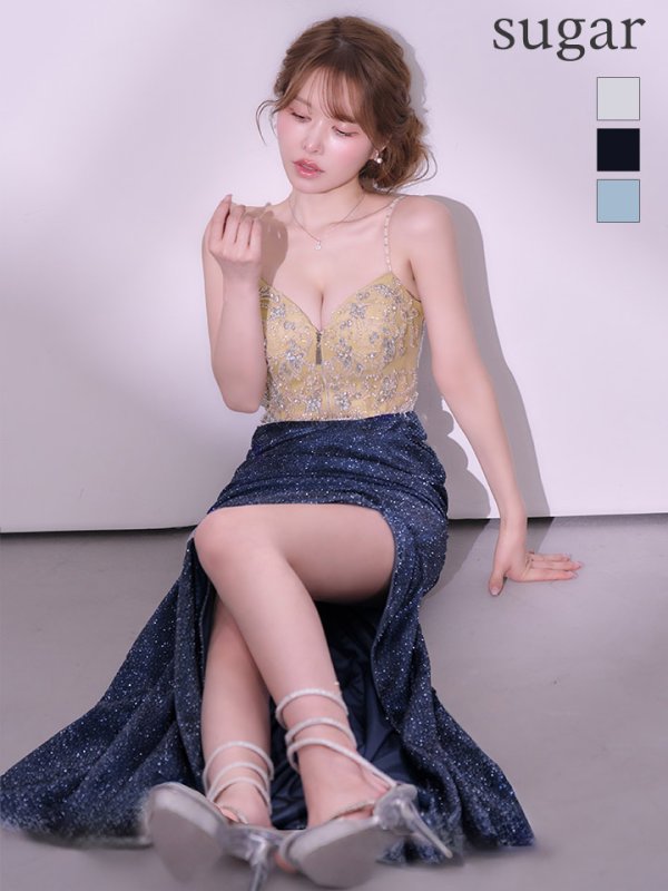 ダークブルー　モデル：ゆめ　身長：160cm　着用サイズ：Sサイズ